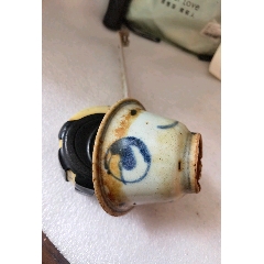 清乾隆，青花山水人物罐__【7788旧书网】