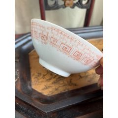 清中期道光豇豆红窑变红釉赏瓶高21cm__【7788收藏】