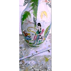 清乾隆青花矾红彩花鸟纹大碗__【7788收藏】