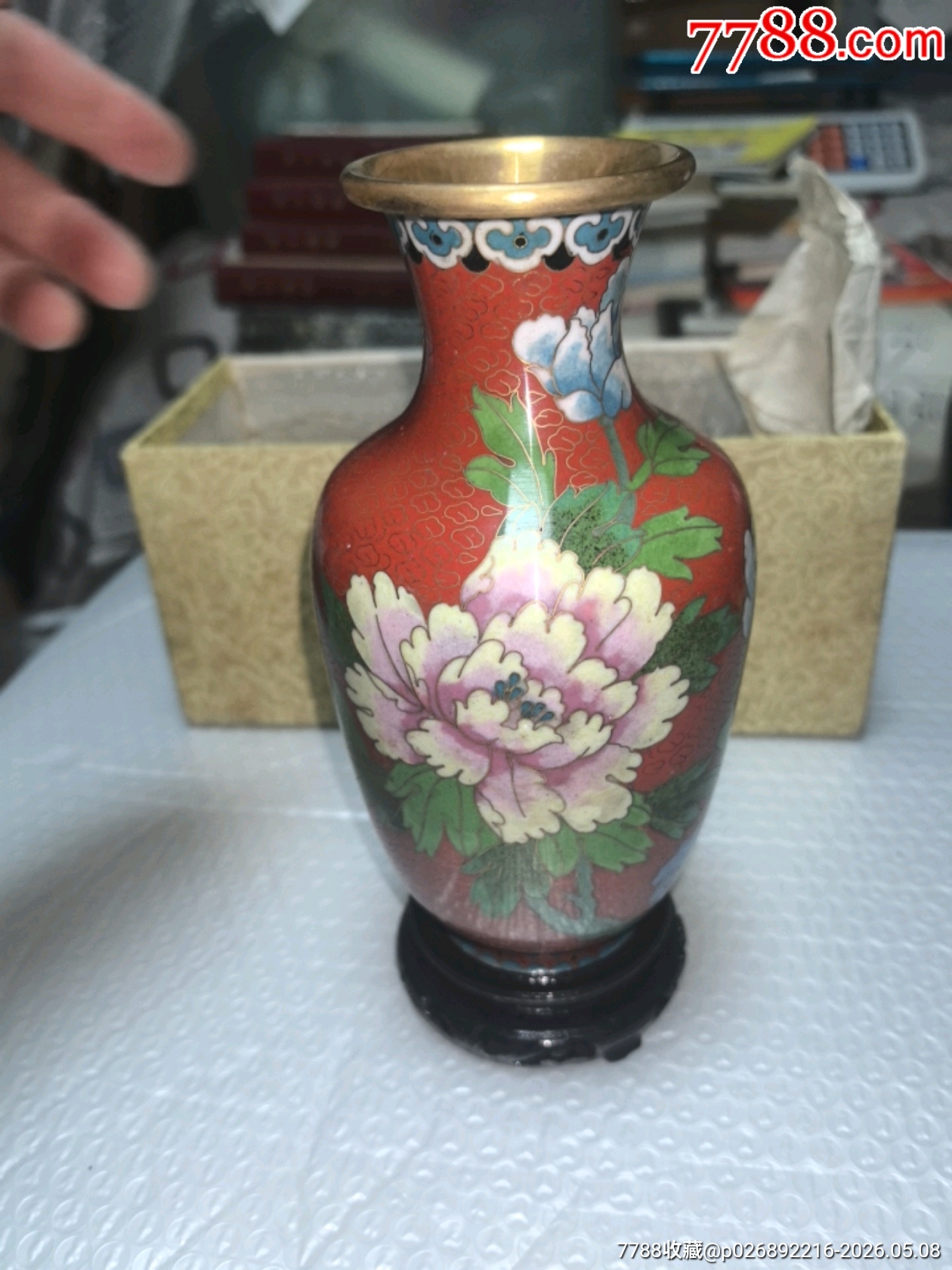 景泰藍花瓶一個，品相如圖，歡迎收藏_價格124元_第8張_