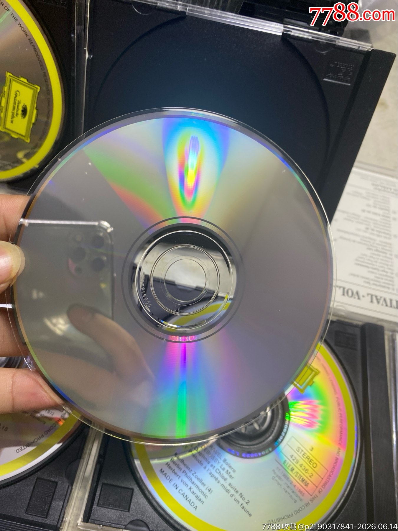 卡拉揚(yáng)。經(jīng)典精選合集。5Cd。加拿大版。95新。2張有一兩個(gè)透光點(diǎn)。_價(jià)格80元_第12張_