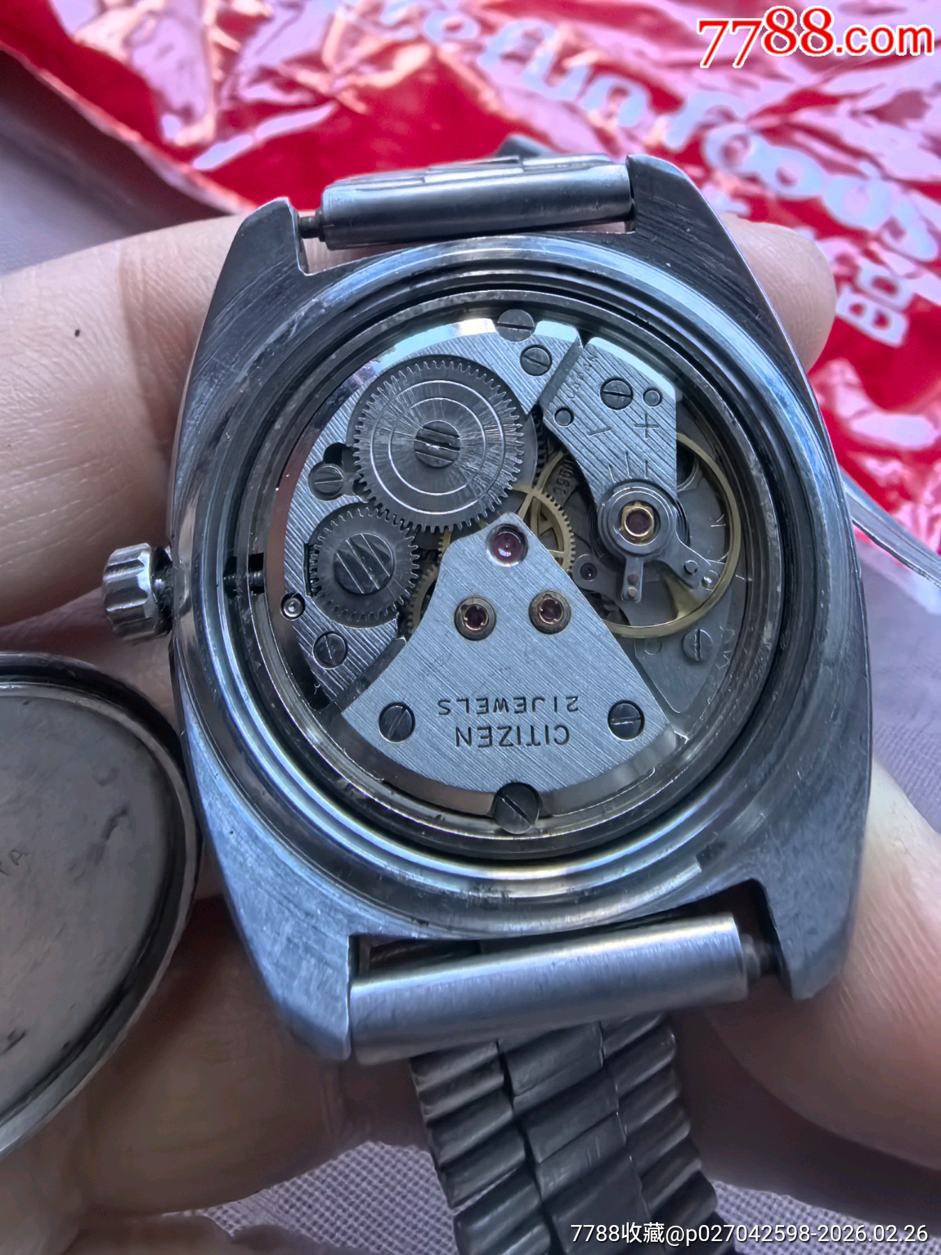 一款很別致的西鐵城機(jī)械表拍賣_價格18元_第4張_