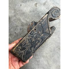 印度小叶紫檀满牛毛纹金星老料大笔筒15x1.5重两斤多_木雕摆件_老店文玩