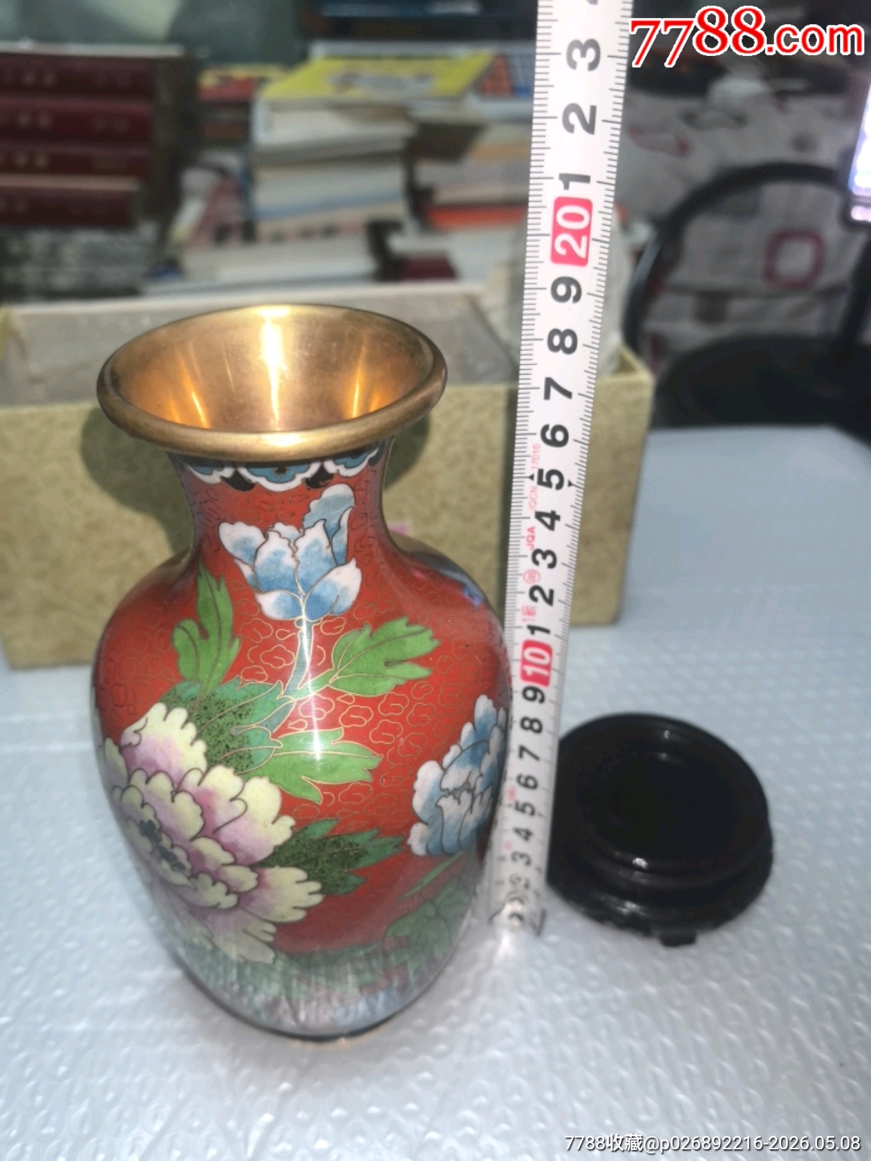 景泰藍花瓶一個，品相如圖，歡迎收藏_價格124元_第23張_
