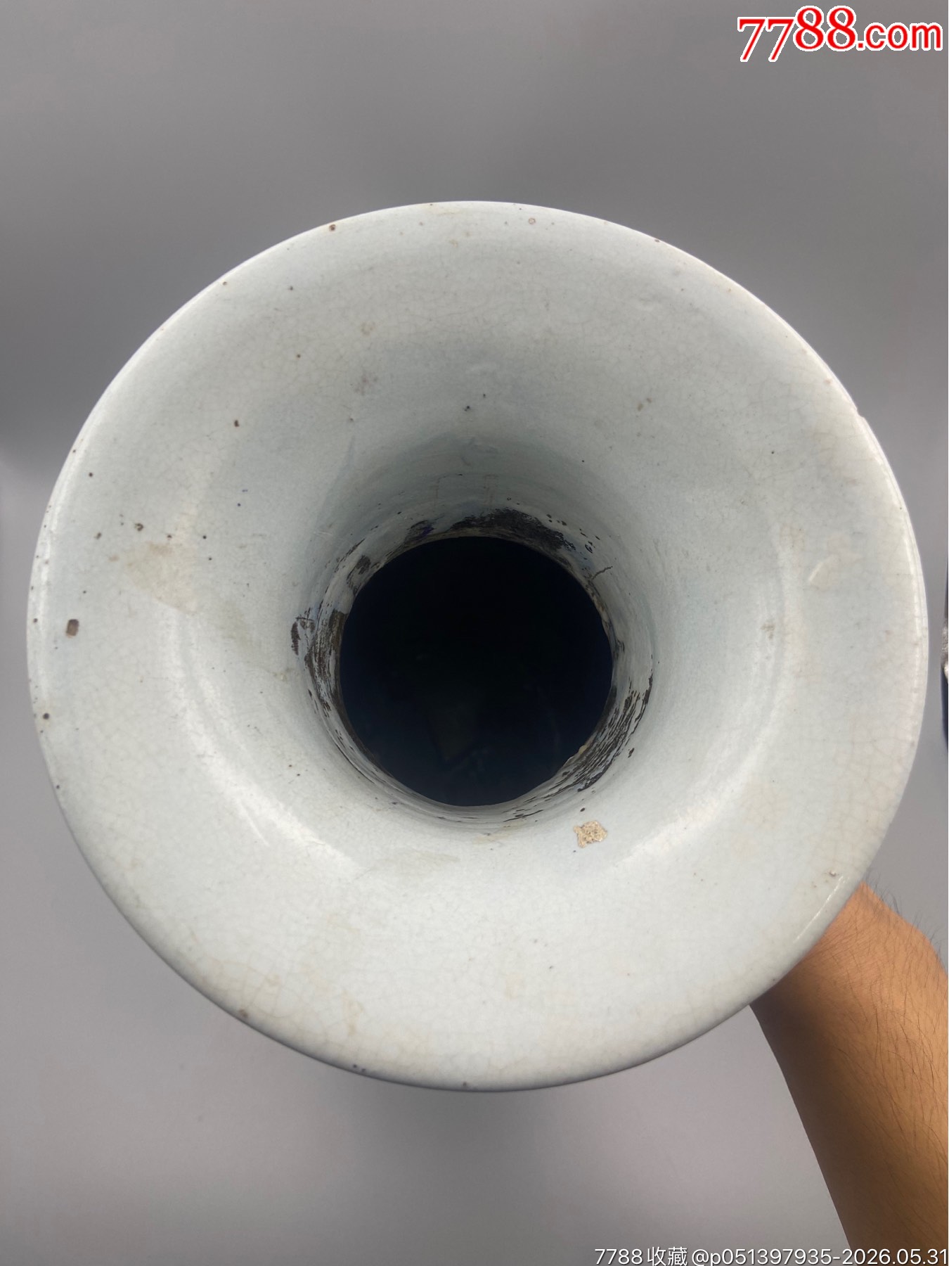 歐洲回流，晚清民國(guó)博古青花大瓶。畫工精細(xì)，絕對(duì)算是同類題材中的佼佼者了_價(jià)格801元_第5張_