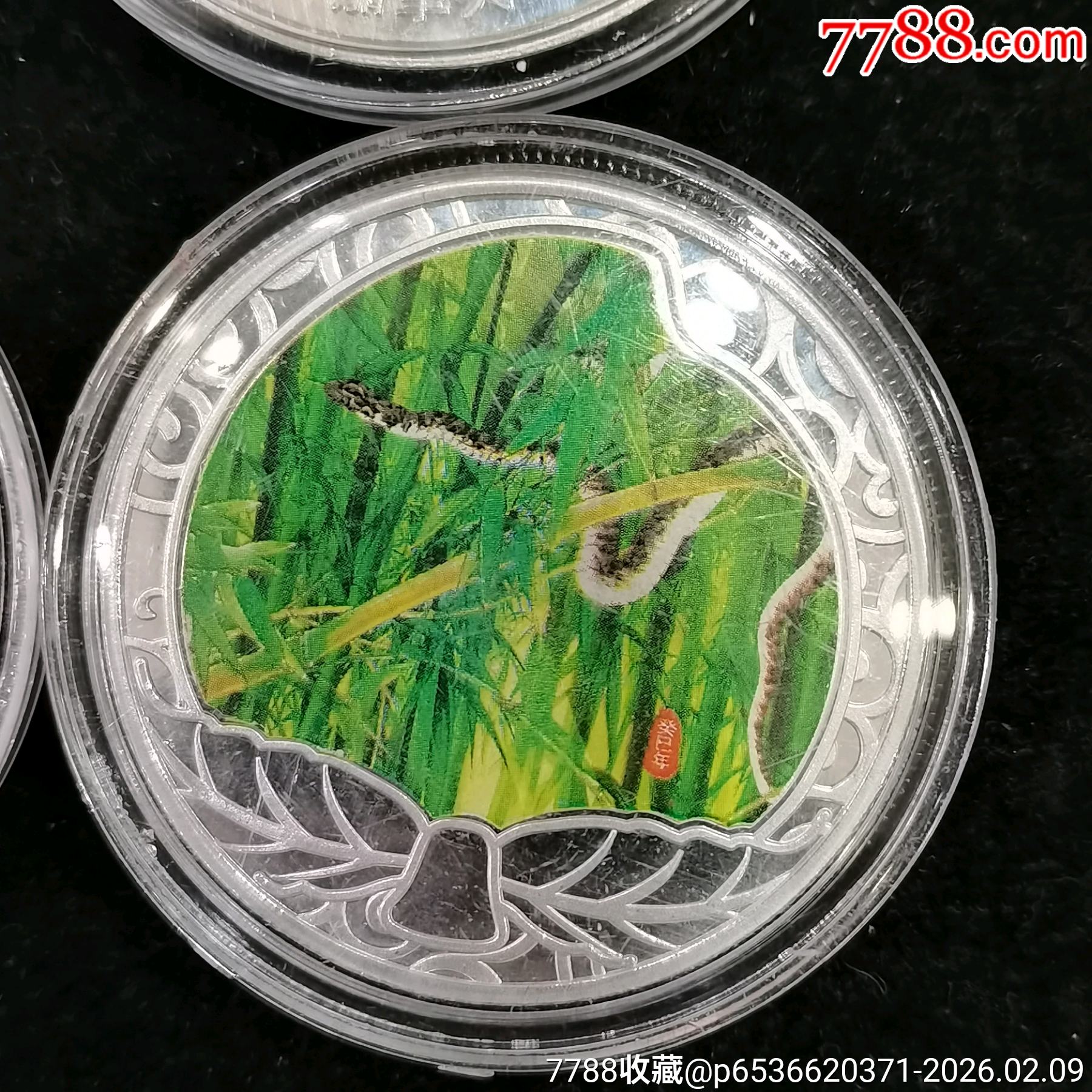 原味全新鍍銀彩色生肖蛇、兔等紀(jì)念章共8枚一起拍！_價格50元_第9張_