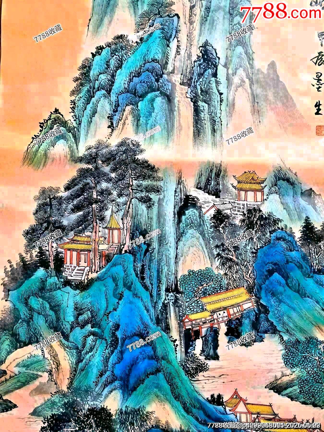 法國騎士*章獲得者、中國禪文化學(xué)者、古木禪意畫派創(chuàng)始人王墨生作品《仙山奇峰》_價(jià)格350元_第6張_