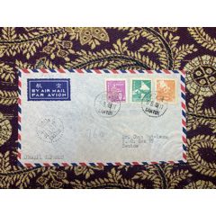 1949．8．9廣州寄汕頭航掛快封，貼上海大東版銀元單位票三枚(zc43794823)
