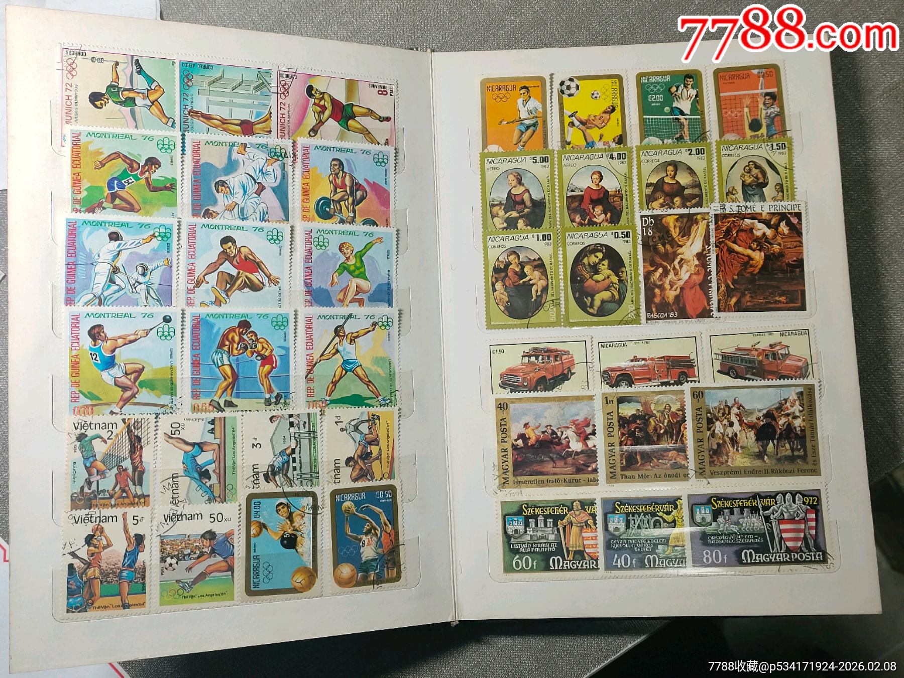 外國(guó)郵票一本（5）體育，馬等，品如圖看好下拍快遞發(fā)貨不包郵_價(jià)格88元_第3張_