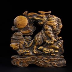 印度小叶紫檀老料牛毛纹金星笔筒尺寸约高16.5直径15重约2斤__【7788陶瓷】