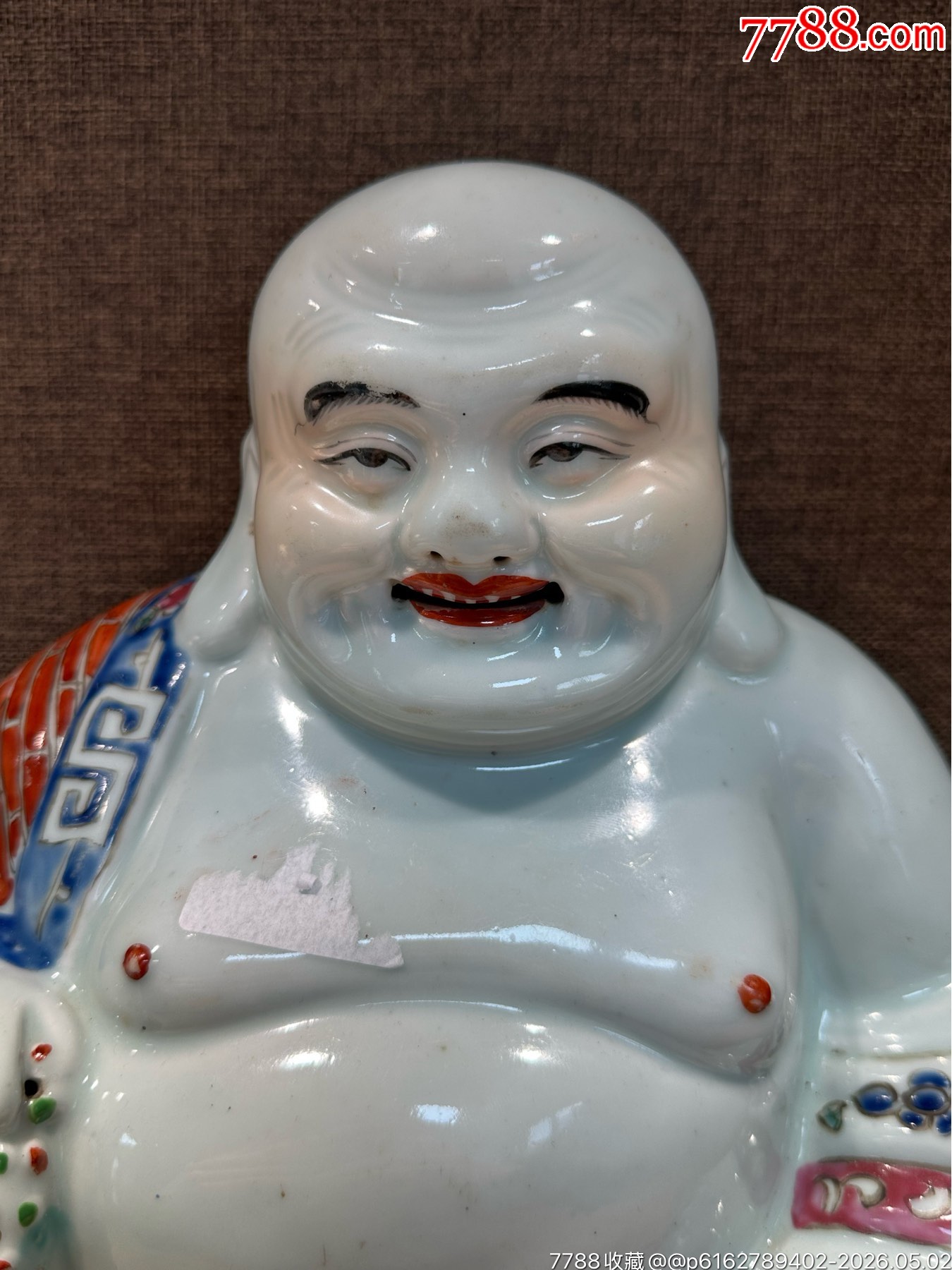 民國名家朱義泰粉彩彌勒佛造像_價(jià)格756元_第2張_