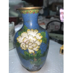 景泰藍(lán)花瓶一個(gè)，品相如周，歡迎收藏