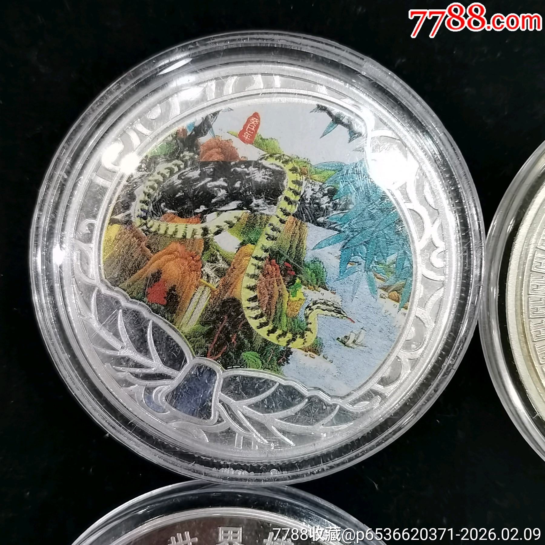 原味全新鍍銀彩色生肖蛇、兔等紀(jì)念章共8枚一起拍！_價格50元_第3張_