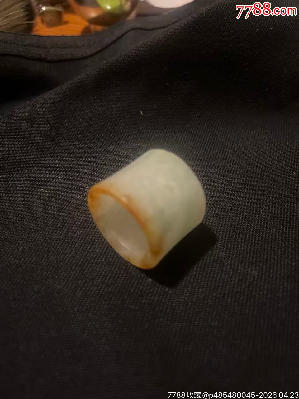 清翡翠老扳指（福祿壽）_價(jià)格400元_第7張_
