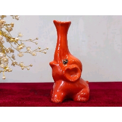 晚清光绪粉彩人物赏瓶高7.5cm__【7788红宝书】