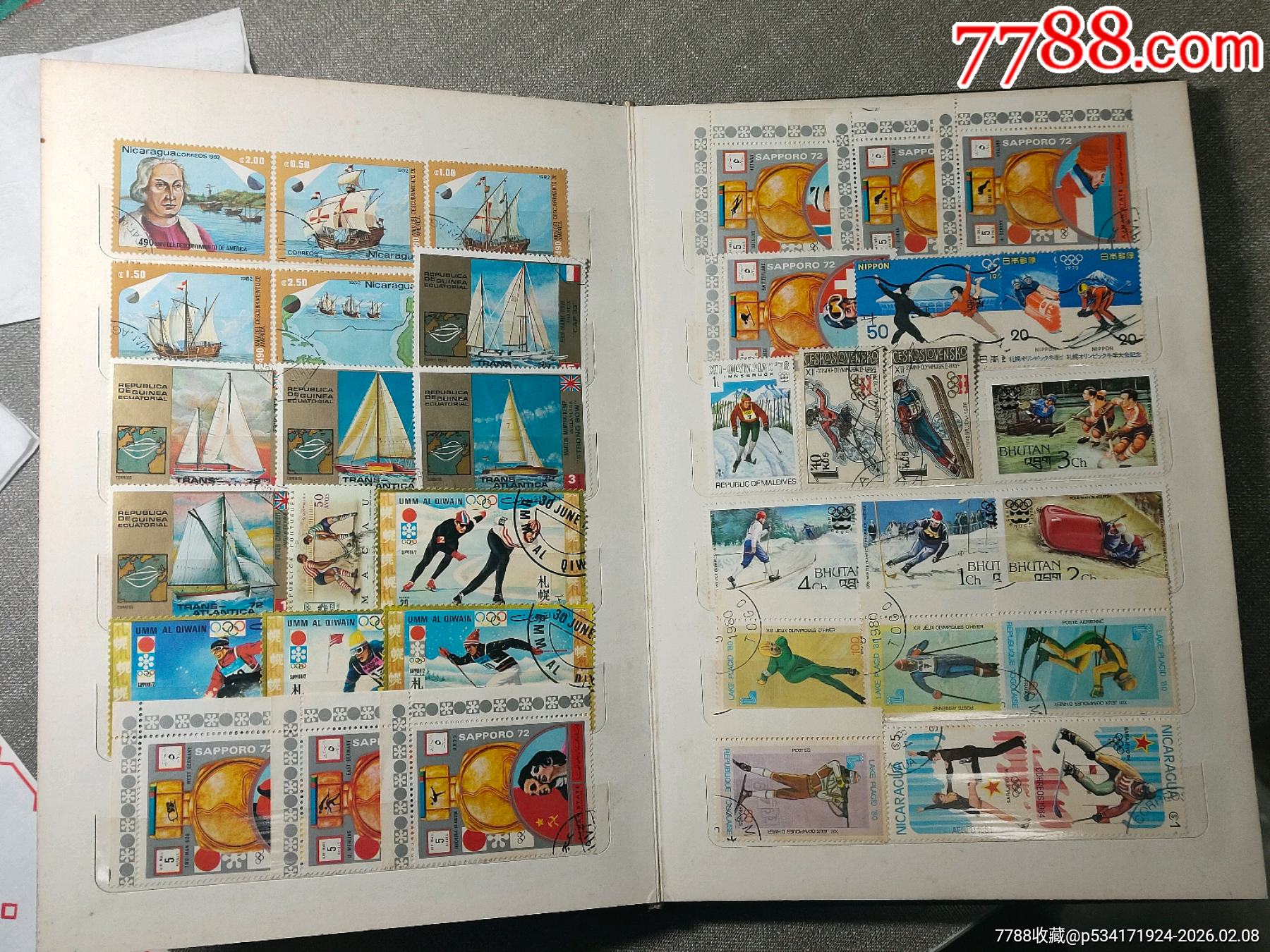 外國(guó)郵票一本（5）體育，馬等，品如圖看好下拍快遞發(fā)貨不包郵_價(jià)格88元_第4張_