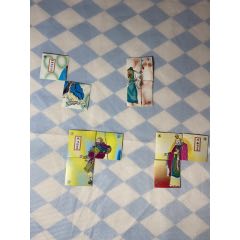 雙力三國拼圖貼紙10張～