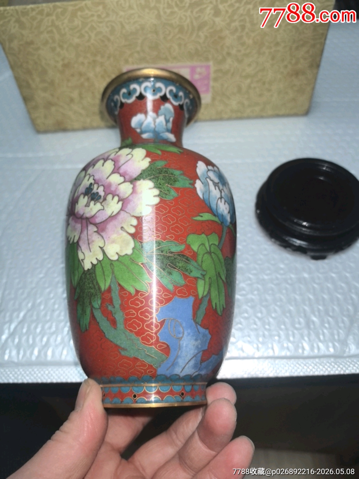 景泰藍花瓶一個，品相如圖，歡迎收藏_價格124元_第14張_