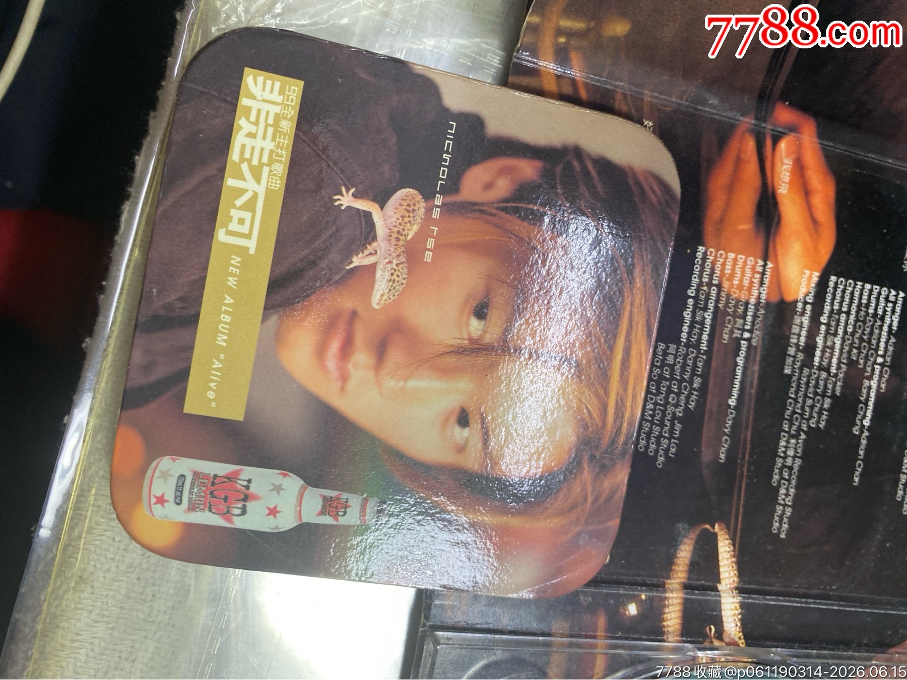 謝霆鋒。C+V。9新。有杯墊_價格80元_第4張_