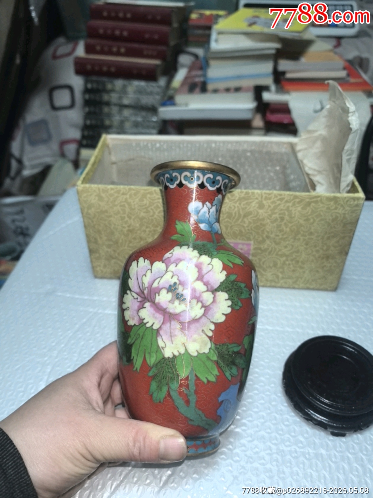 景泰藍花瓶一個，品相如圖，歡迎收藏_價格124元_第19張_