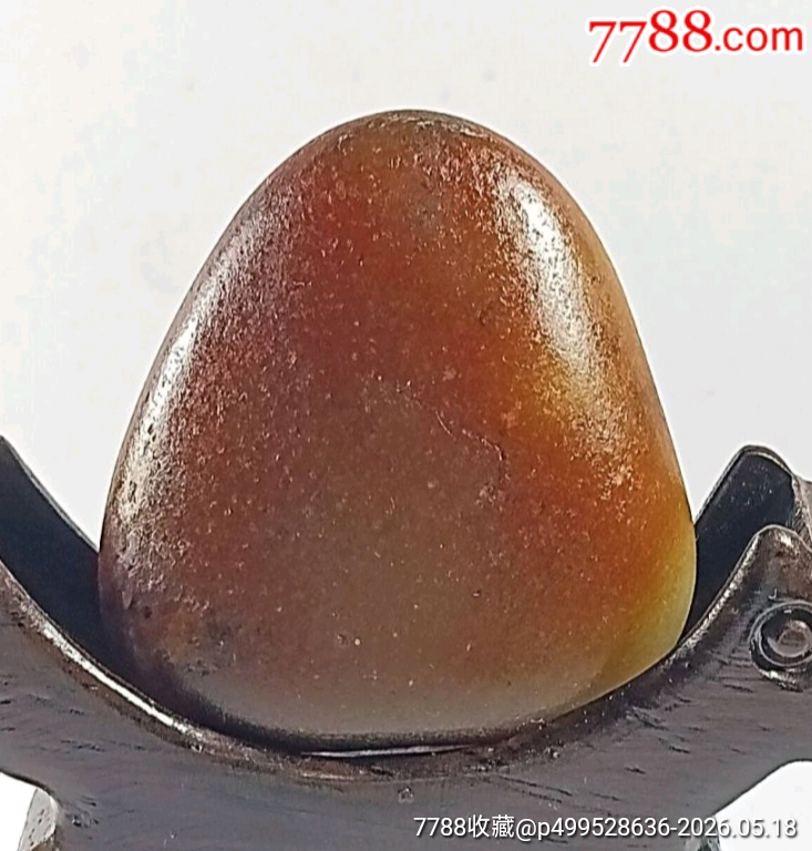 高品質(zhì)新疆和田紅皮青白玉籽料_價(jià)格3000元_第1張_