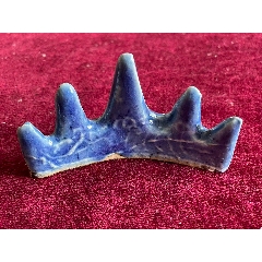 中国美術 豆青釉 太湖石 筆架(K-A724) 清代蓝釉刻画笔架山-蓝釉瓷-7788旧书网