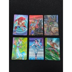 小浣熊水滸卡面閃氧化卡6個(gè)