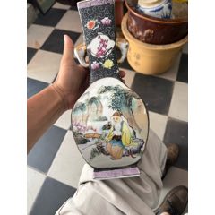 中国 清時代　五彩盒蓋清中晚期粉彩细路五子夺魁人物 晚清粉彩人物纹盖盒__【7788收藏】