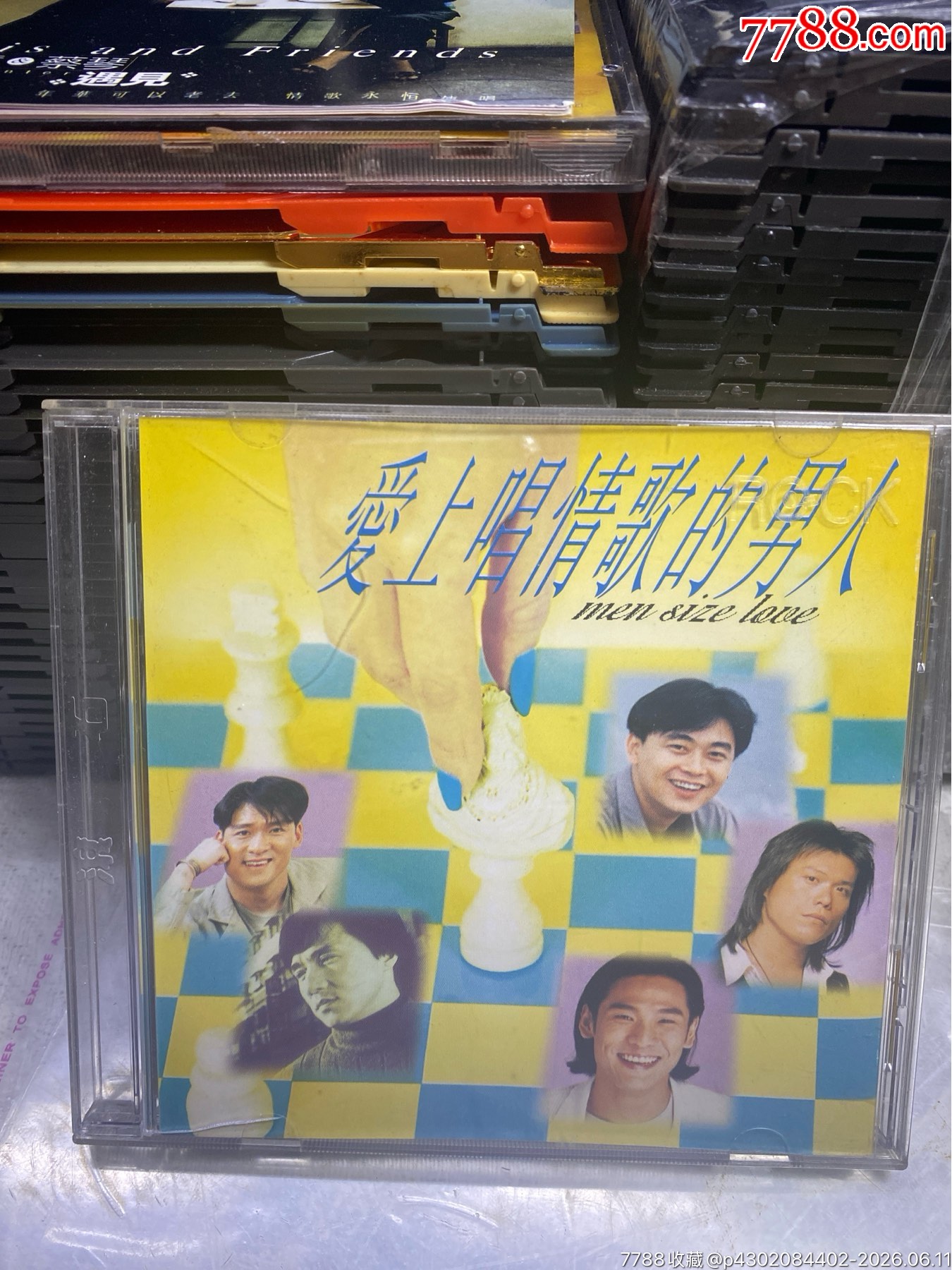愛上唱情歌的男人。85新。無底紙_價格20元_第1張_