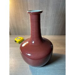 清晚民国珊瑚红暗八仙酒壶__【7788香炉】