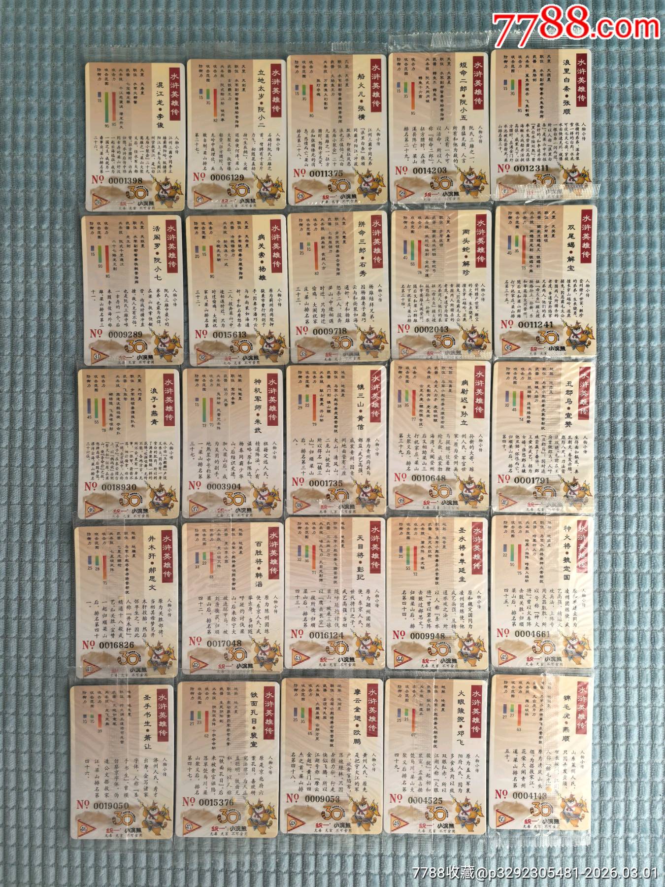 小浣熊30周年大碼套卡_價格224元_第4張_