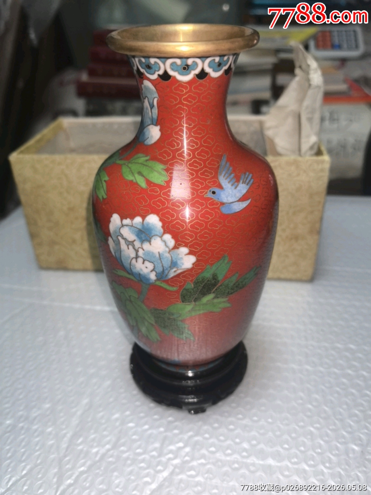 景泰藍花瓶一個，品相如圖，歡迎收藏_價格124元_第10張_