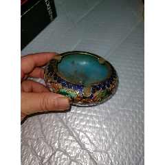 珍品旧藏收纯铜全铜高浮雕錾刻景泰蓝掐丝珐琅彩香炉工艺精湛器形款式