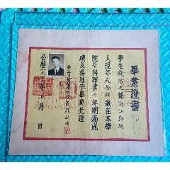 1949年私立同德醫(yī)學(xué)院醫(yī)科六年制畢業(yè)證書(shū)-上海近代頂尖私立醫(yī)學(xué)院(zc44658625)
