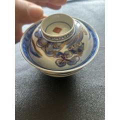 清乾隆青花釉里红百寿狮子绣球纹大盘__【7788收藏】