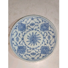 中国　香合　清朝時代　青華 明清老青花三足香炉，发色好，画功精湛，完整，如图所见发货_青花瓷_一