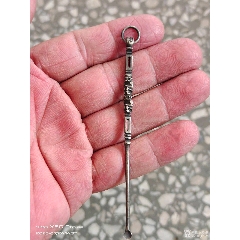 清晚民國(guó)純銀背背侯耳勺