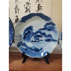 清乾隆青花过墙龙纹大盘__【7788旧书网】