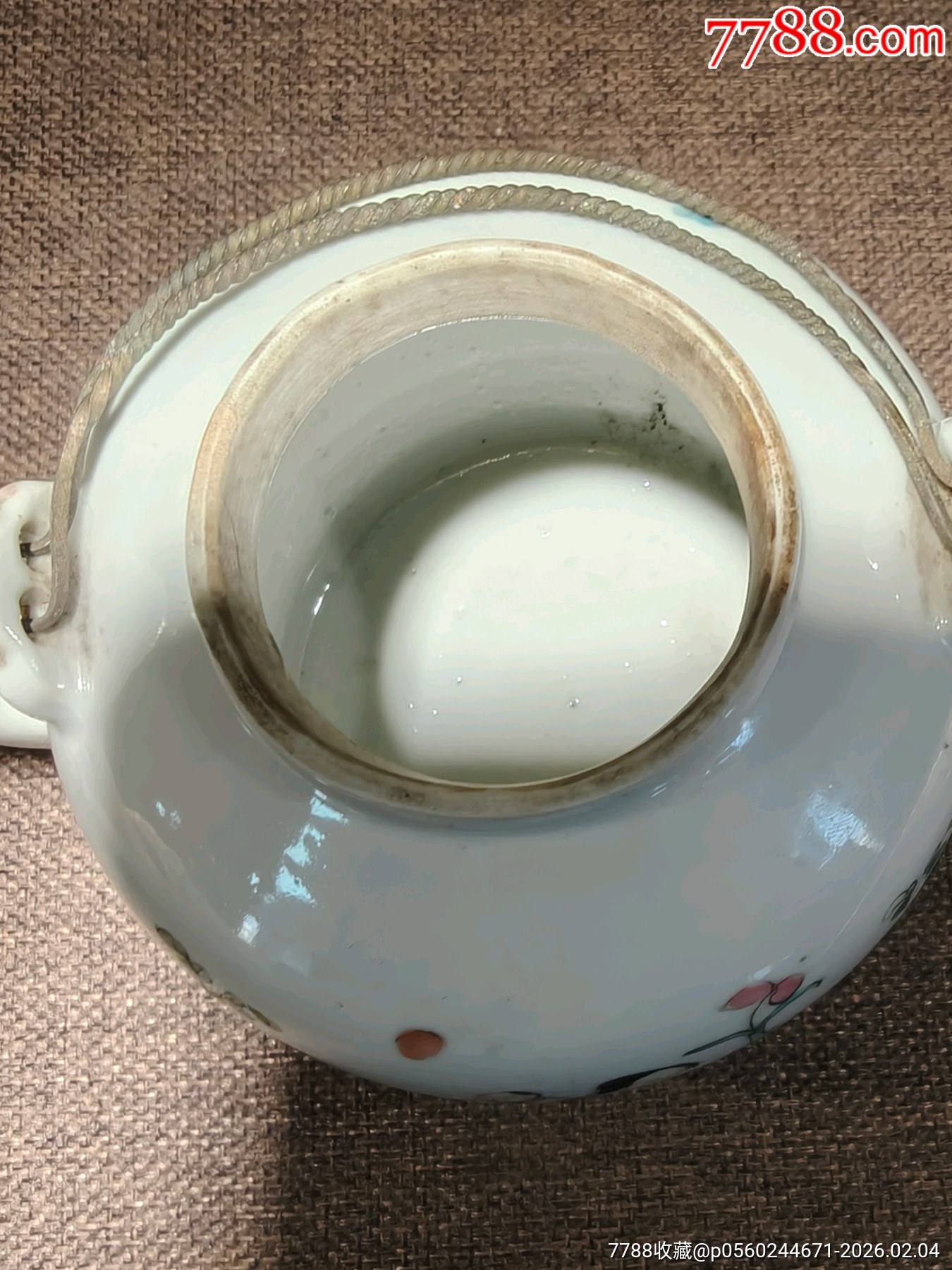 清道光粉彩三娘教子狀元及第提梁壺_價格2038元_第7張_