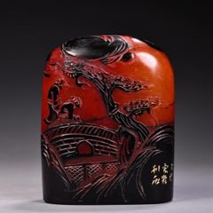 珍藏老田黄石透料【瑞兽貔貅】田黄冻石纯手工雕刻旺运**貔貅瑞兽寓意
