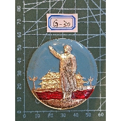 毛主席纪念章G-30-毛主席像章-7788收藏