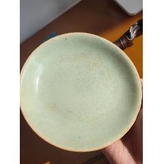 清乾隆豆青釉青花山水纹碗__【7788收藏】
