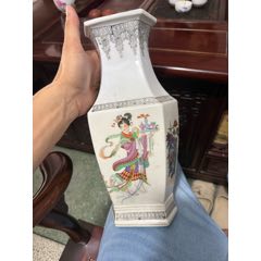 清代大清嘉庆年制粉彩九桃纹陶瓷盘子__【7788旧书网】