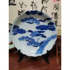 清中期青花山水人物龙纹碗__【7788旧书网】