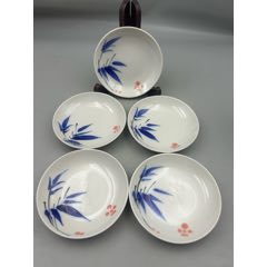5588】清中期青花通景山水携琴访友图花觚_青花瓷_麟角堂【7788旧书网】