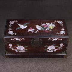 紫檀木雕刻祥龙纳福多宝盒收纳盒，满金星牛毛纹，全榫卯结构，选料精良