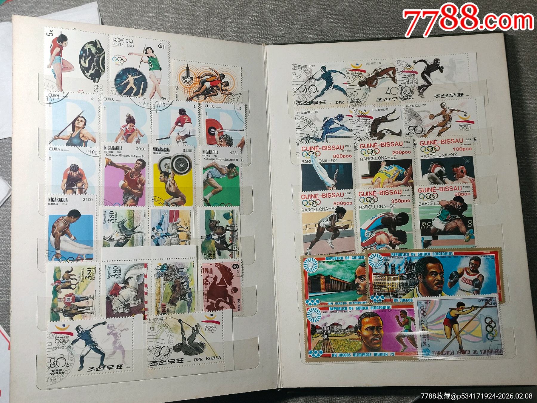 外國(guó)郵票一本（5）體育，馬等，品如圖看好下拍快遞發(fā)貨不包郵_價(jià)格88元_第7張_