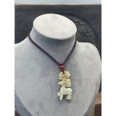 純天然A貨緬甸翡翠神鹿掛件