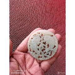 民國和田玉雙魚牌