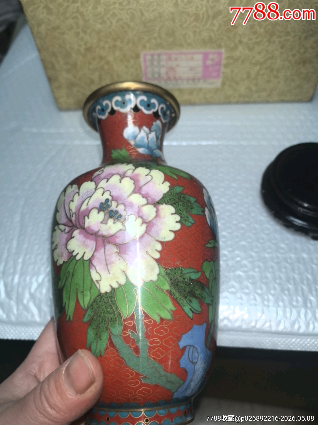 景泰藍花瓶一個，品相如圖，歡迎收藏_價格124元_第18張_